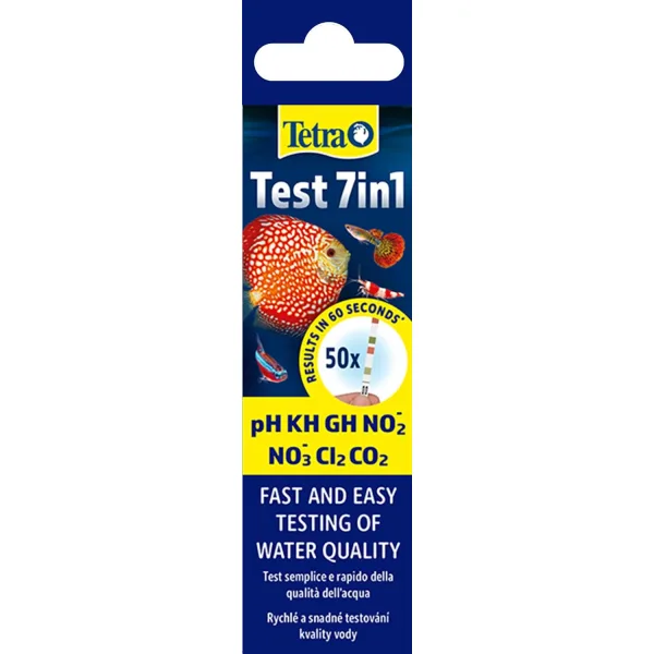 Tetra Test 7in1 - Test dell'acqua per acquario, 1 x 50 strisce reattive