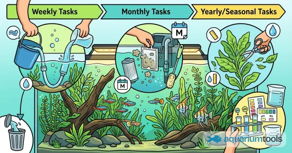 Aquarium Maintenance: What to Do Every Week, Month and Year