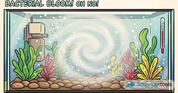 Cloudy white haze in the aquarium: why it appears and what to do