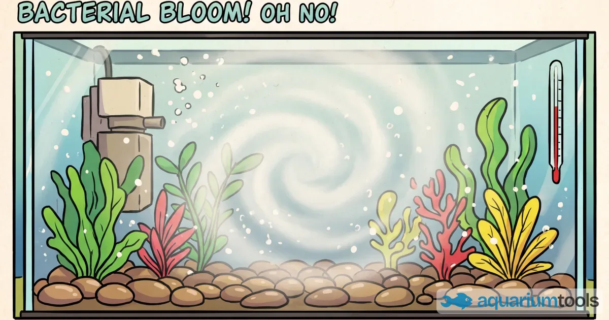 Cloudy white haze in the aquarium: why it appears and what to do