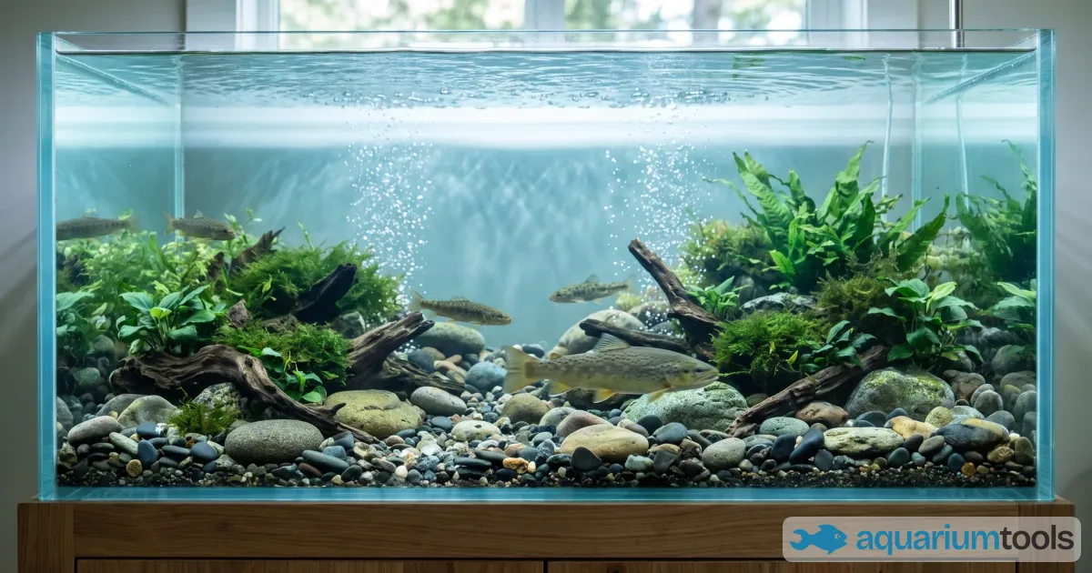 Biotopo del ruscello europeo: allestire un acquario con pesci nostrani