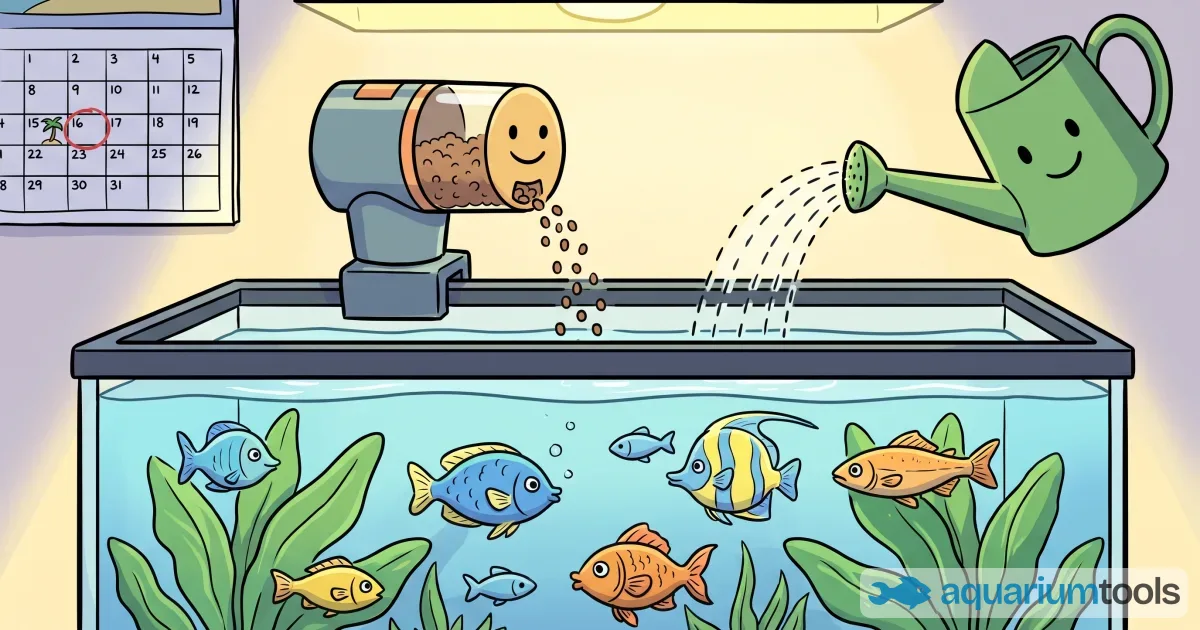 Aquarium pendant les vacances : guide pratique pour s'absenter 2 semaines sans risque