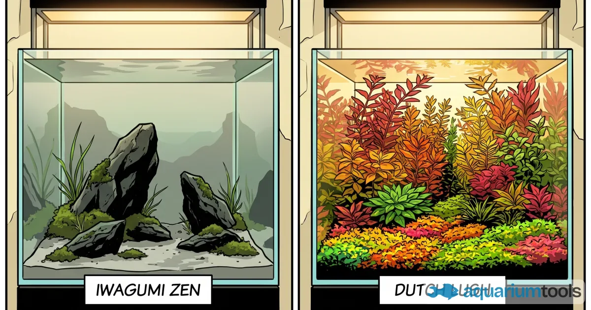 Iwagumi vs Holandés: dos filosofías del aquascaping comparadas